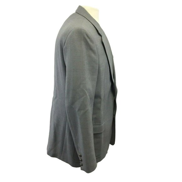 London Fog Suit Jacket Blazer Sports Coat Mens 40R Gray 5 Pocket - Picture 7 of 12